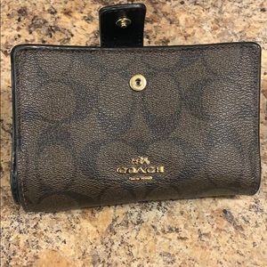 Coach wallet with change purse
